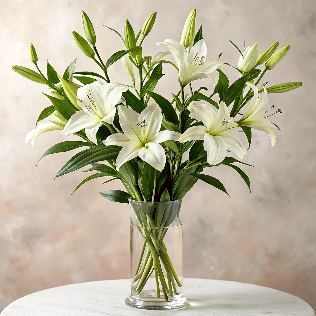 A sophisticated lilies arrangement