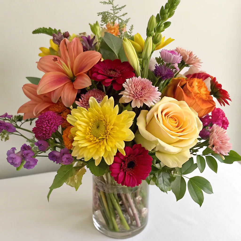 Colorful bouquet of flowers